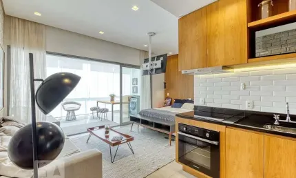Kitnet / stúdio para aluguel - moema, 1 quarto,  45 m² - são paulo