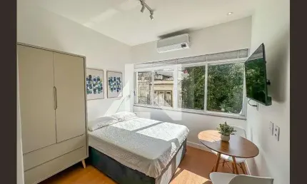 Apartamento para aluguel - botafogo, 1 quarto,  30 m² - rio de janeiro