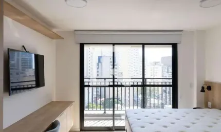 Kitnet / stúdio para aluguel - santa cecília, 1 quarto,  24 m² - são paulo