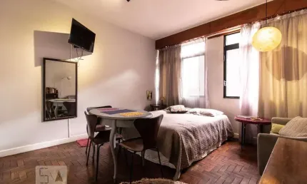 Kitnet / stúdio para aluguel - consolação, 1 quarto,  37 m² - são paulo