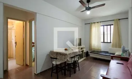 Apartamento para aluguel - vila tupi, 1 quarto,  48 m² - praia grande