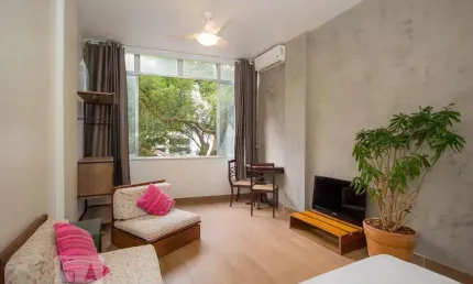 Apartamento para aluguel - leme, 1 quarto,  40 m² - rio de janeiro