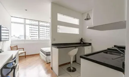 Kitnet / stúdio para aluguel - centro, 1 quarto,  35 m² - curitiba