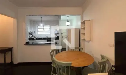 Apartamento para aluguel - gonzaga , 1 quarto,  63 m² - santos