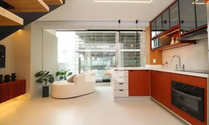 Cobertura para aluguel - pinheiros, 1 quarto,  50 m² - são paulo