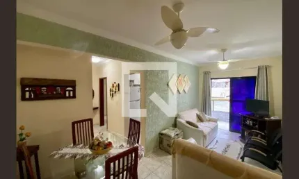 Apartamento para aluguel - vila caiçara, 1 quarto,  69 m² - praia grande