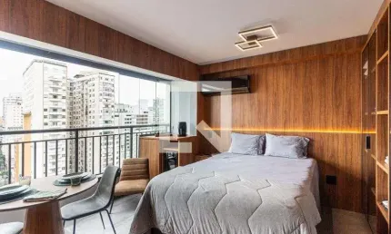 Kitnet / stúdio para aluguel - santa cecília, 1 quarto,  27 m² - são paulo