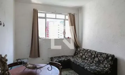 Kitnet / stúdio para aluguel - jose menino, 1 quarto,  32 m² - santos