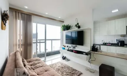 Apartamento para aluguel - ponta da praia, 1 quarto,  44 m² - santos