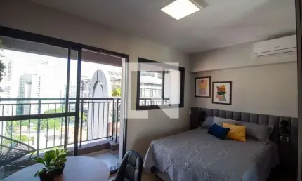 Kitnet / stúdio para aluguel - brooklin, 1 quarto,  24 m² - são paulo