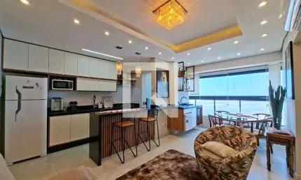 Apartamento para aluguel - maracanã, 1 quarto,  40 m² - praia grande