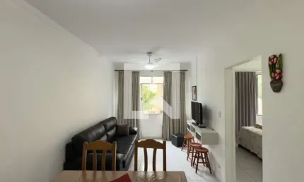 Apartamento para aluguel - vila tupi, 1 quarto,  60 m² - praia grande