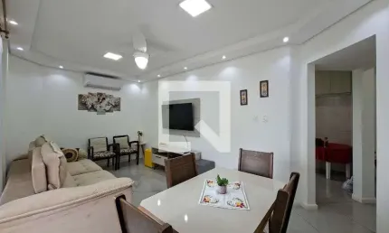 Apartamento para aluguel - vila caiçara, 2 quartos,  78 m² - praia grande