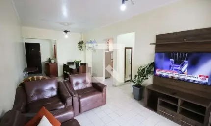 Apartamento para aluguel - vila assunção, 1 quarto,  62 m² - praia grande