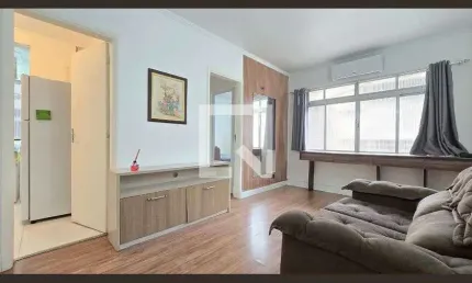 Apartamento para aluguel - gonzaga , 1 quarto,  47 m² - santos