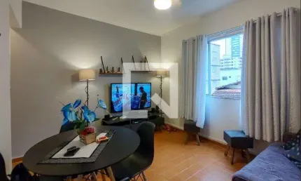 Apartamento para aluguel - vila tupi, 1 quarto,  60 m² - praia grande