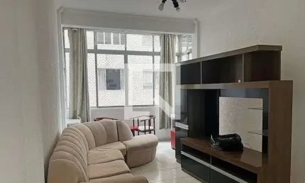 Apartamento para aluguel - gonzaga , 1 quarto,  60 m² - santos