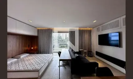 Kitnet / stúdio para aluguel - chácara santo antonio, 1 quarto,  48 m² - são paulo