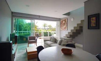 Apartamento para aluguel - canasvieiras, 1 quarto,  130 m² - florianópolis