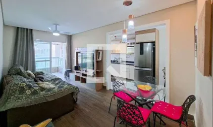 Apartamento para aluguel - boqueirão, 2 quartos,  74 m² - praia grande