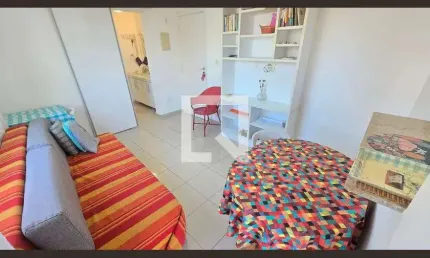 Apartamento para aluguel - ponta da praia, 1 quarto,  49 m² - santos