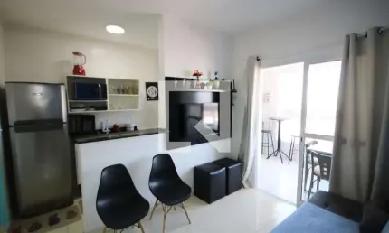 Apartamento para aluguel - maracanã, 1 quarto,  43 m² - praia grande