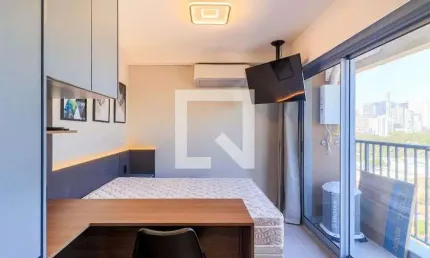 Kitnet / stúdio para aluguel - brooklin, 1 quarto,  30 m² - são paulo