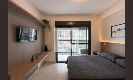 Apartamento para aluguel - chácara santo antonio, 1 quarto,  25 m² - são paulo