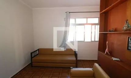 Kitnet / stúdio para aluguel - vila tupi, 1 quarto,  45 m² - praia grande