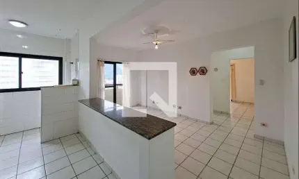 Apartamento para aluguel - canto do forte, 1 quarto,  58 m² - praia grande