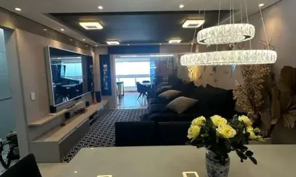 Apartamento na Aviação, Praia Grande, 3 quartos, 3 suítes, closet, 197m²