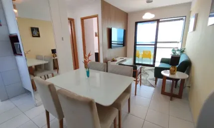 Belíssimo apartamento 1 quarto -  beira mar - aluguel em candeias
