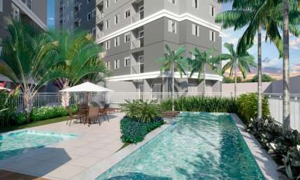 Apartamento com 02 dormitórios e  lazer completo em SãoVicente