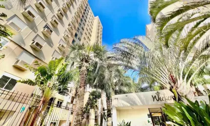 Apartamento no residencial weekend no jardim mauá em novo hamburgo. semimobiliado, 2 dormitórios sendo 1 suíte, 1 vaga, infraestrutura completa, pet friendly.