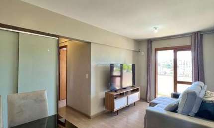 Apartamento 2 dormitórios à venda em Novo Hamburgo - Ideal - 65m² - Sacada com churrasqueira, 1 Suíte, Semimobiliado, 1 Vaga, Edificio Goitacaz.