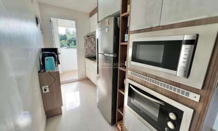 Apartamento 3 Quartos, no bairro Canudos em Novo Hamburgo, Semimobiliado, 1 Vaga Coberta, Sacada, Varanda.