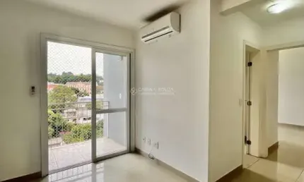 Apartamento no bairro vila nova em novo hamburgo: 2 dormitórios, semimobiliado, sacada, 1 vaga, segurança 24hrs.