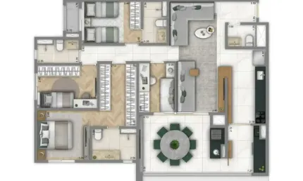 Apartamento com 4 quartos à venda na Saúde, São Paulo 