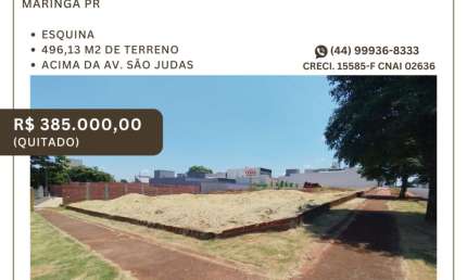 Terreno à venda na Rua Pioneiro Augusto Palma, S/N, Jardim Oriental, Maringá