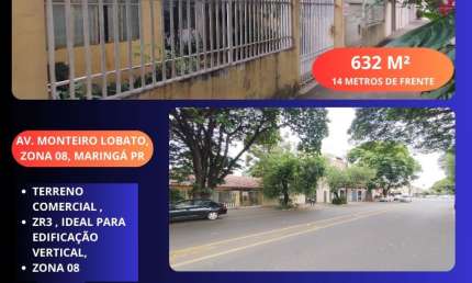 TERRENO PARA VERTICALIZAÇÃO COMERCIAL OU RESIDENCIAL, ZONA 8