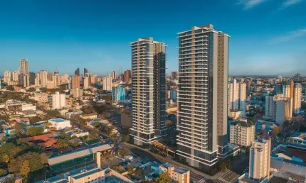 Apartamento com 1 suíte e 2 quartos | edifício sunset home torre 1