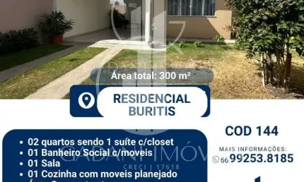 Casa com 2 quartos à venda na Rua Projetada 04, Residencial Buritis, Sinop