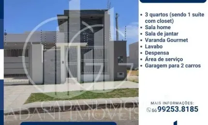 Casa com 2 quartos à venda na Rua Projetada 3, Jardim Belo Horizonte, Sinop