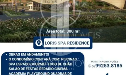 Terreno em condomínio fechado à venda na Avenida das Figueiras, 02, Lóris Domus Condomínio Residence Resort, Sinop