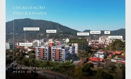 Apartamento / novo para venda em teresópolis, alto, 2 dormitórios, 1 suíte, 2 banheiros, 1 vaga