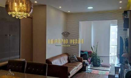 Apartamento Mobiliado no ultimo andar para locação com 3 Dormitórios sendo 1 Suíte no Cond. Vila Nova Paisagem - Com elevador e Sacada - Suzano/SP