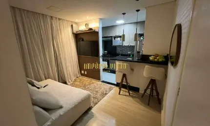 Apartamento com 2 dormitórios com sacada para venda no condomínio Único Suzano com elevador no Conj. Res. Irai - Suzano/SP