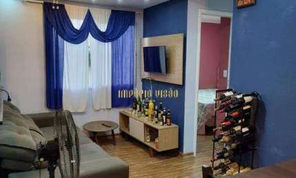 Apartamento para Aluguel com 2 Dormitórios, Mobiliado e com eletrodomésticos, no Condomínio Parque Savassi - Suzano - SP