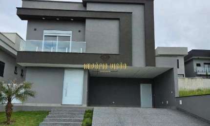 Casa de Alto Padrão á venda com 4 Suítes, sendo 1 Master com Hidro, Closet e Piscina com cascata no Condomínio Residencial Real Park - Arujá-SP