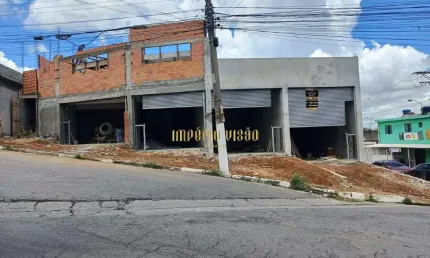 Salão novo com 41m² para aluguel com porta automática no jardim varan - suzano - sp
